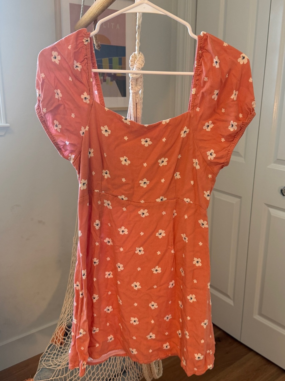 O'Neill Coral Pink Floral Mini Dress